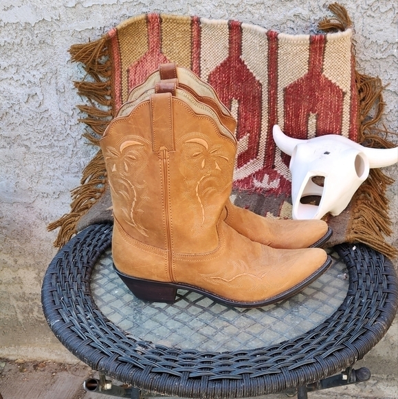 Durango RD822 Brown Leather Embroidered Boho Western Cowboy - Picture 4 of 12